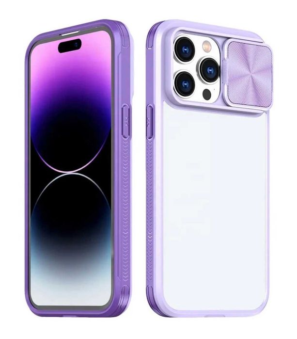 Husa Premium cu protectie metalică pt. iPhone 14 Pro Max, 14 Plus