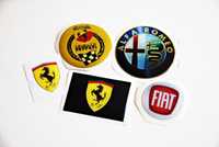 Embleme din rasina pentru jante Fiat, Alfa Romeo, Ferrari