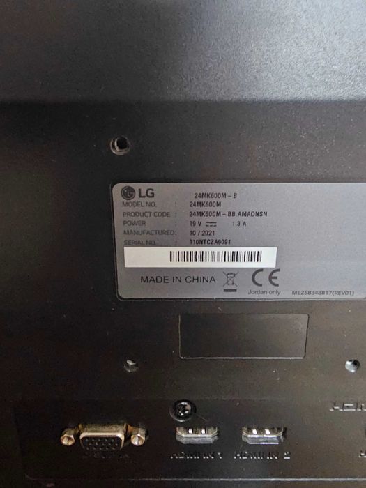 Monitor LG 24" Full HD IPS