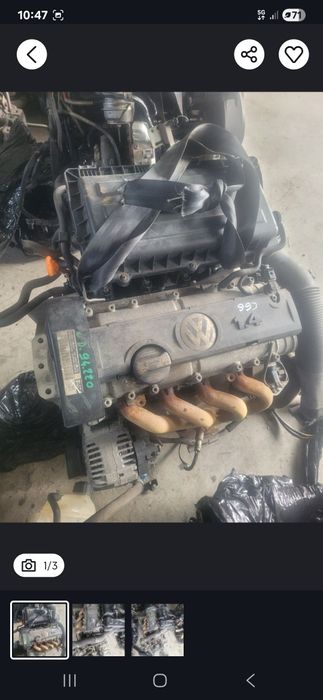 Motor 1.4 cgga mpi vw golf 6 skoda fabia 2  seat ibiza euro 5