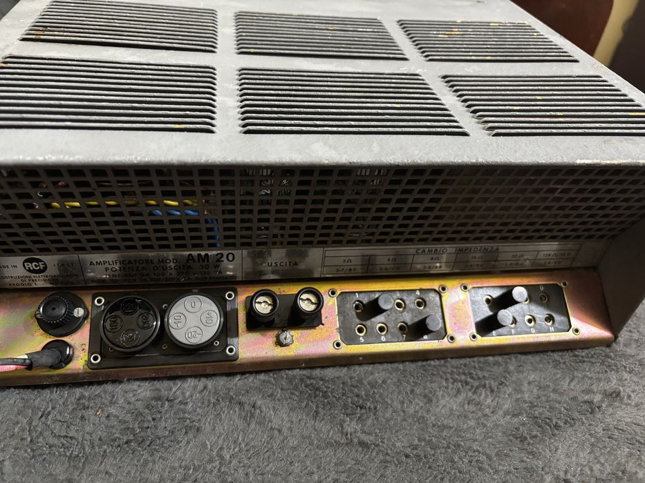 Statie amplificator pe lampi, tuburi electronice RCF A20, 30W, class A