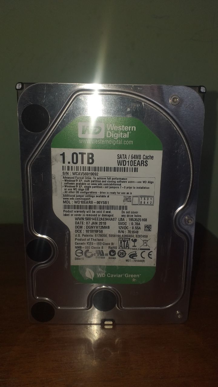 Hard 1 TB samsung, Western