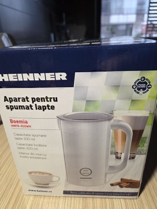 Heinner HMFR-450WH aparat de spumat lapte