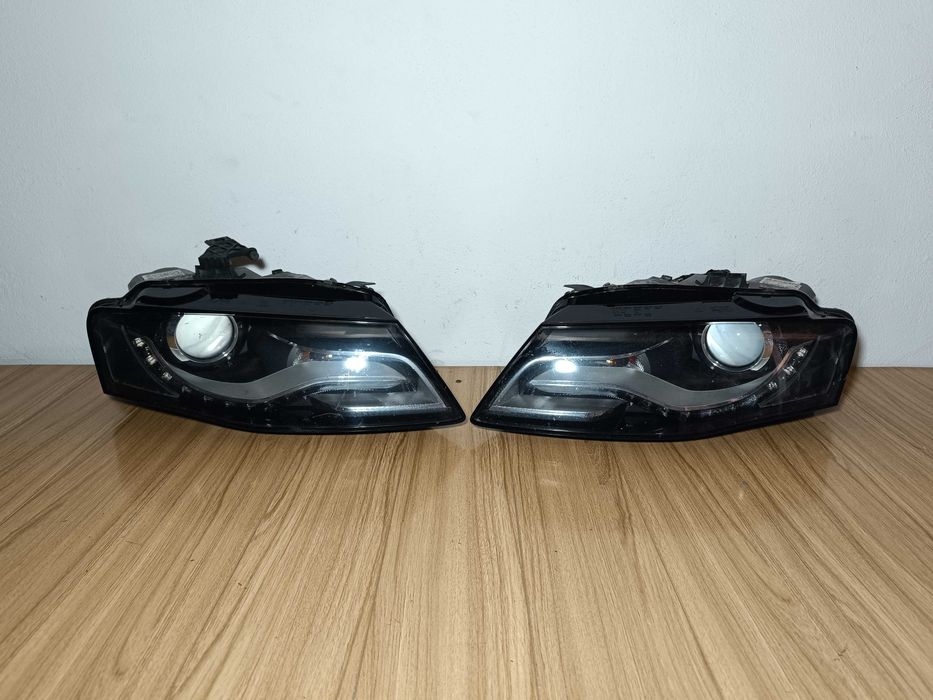 Фары XENON 2шт Audi A4 B8 Дорест 07-11г Ауди А4 Б8 Передние Ксенон