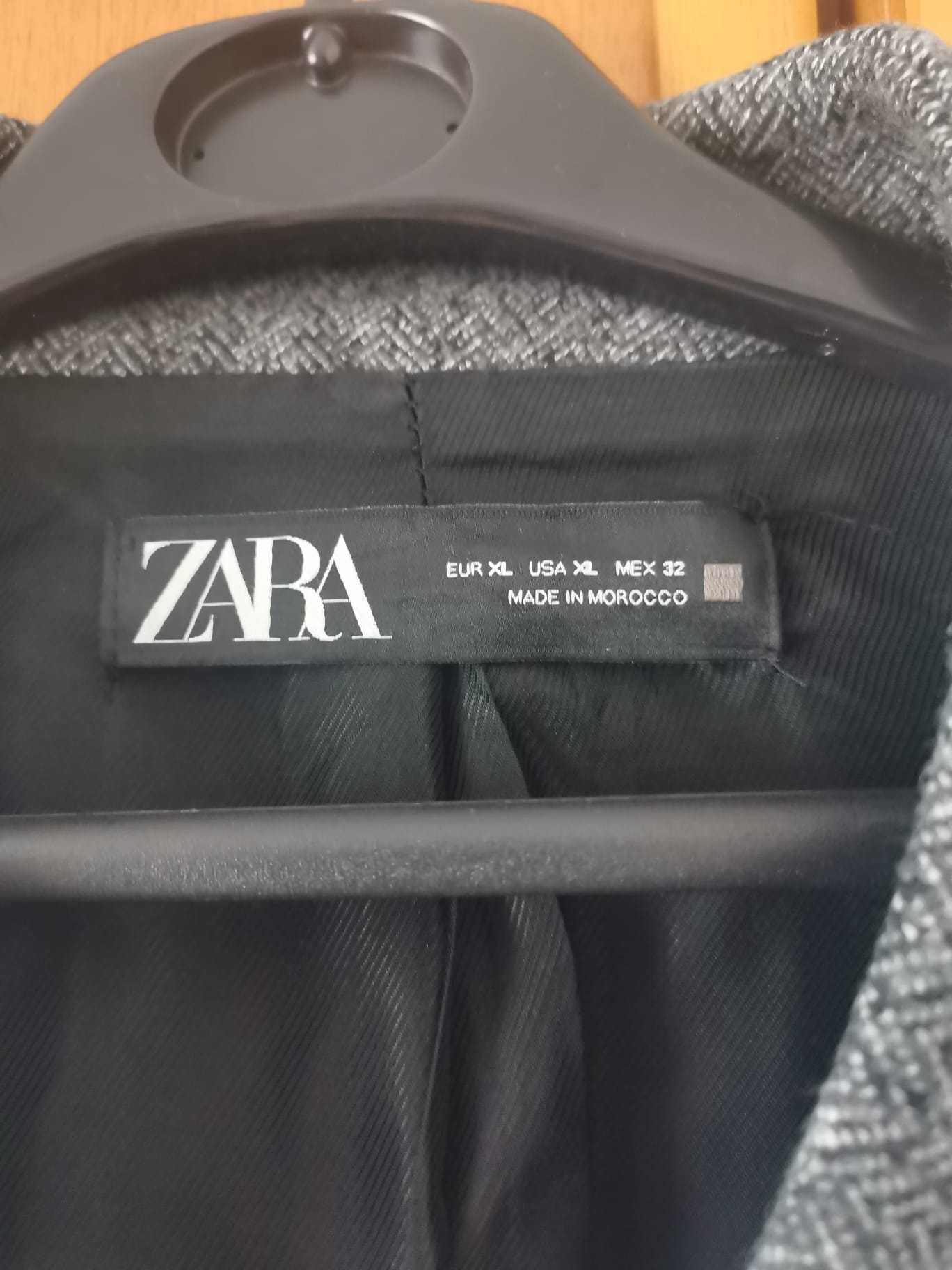 Vand sacou lung Zara, gri, marimea XL, prt 70 lei