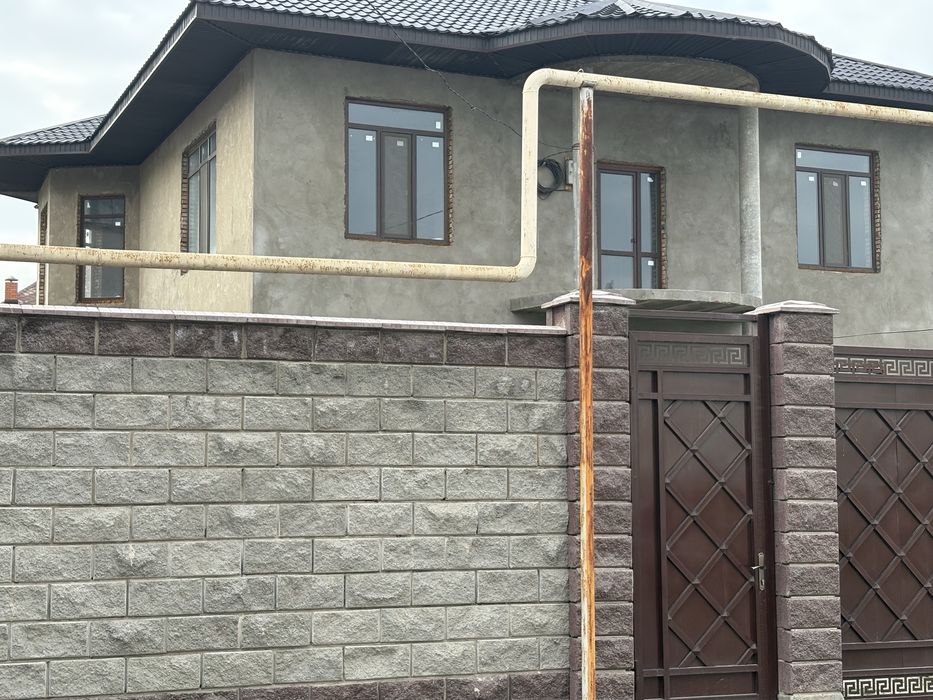 Двух этажный новый дом, ,газ,свет,вода,участок 8 соток.