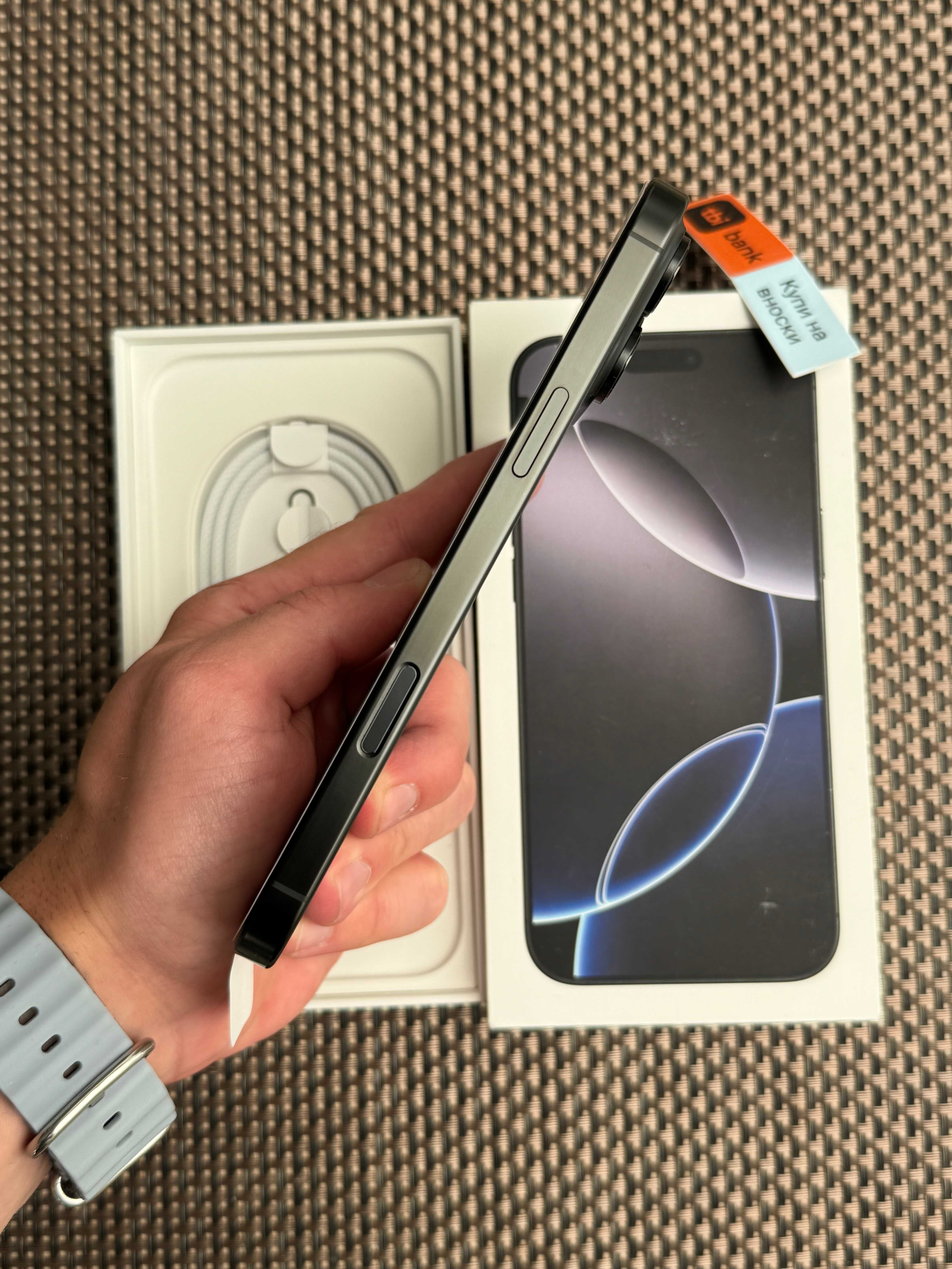 НОВ! 512Gb! iPhone 16 Pro Max Лизинг от 86лв/м Black Titanium ГАРАНЦИЯ