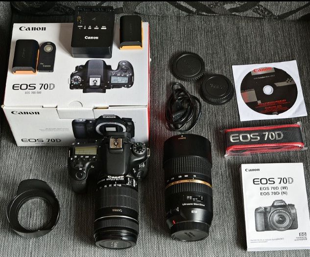 Професионална камера Canon EOS 70D+Canon EF 50mm 1.8 II