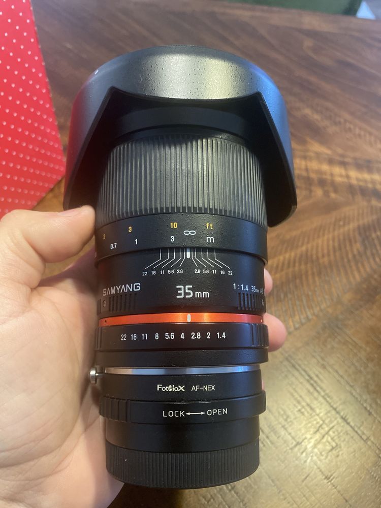 Samyang 35mm f1.4 pt sony e sau fe ( compatibil full frame )