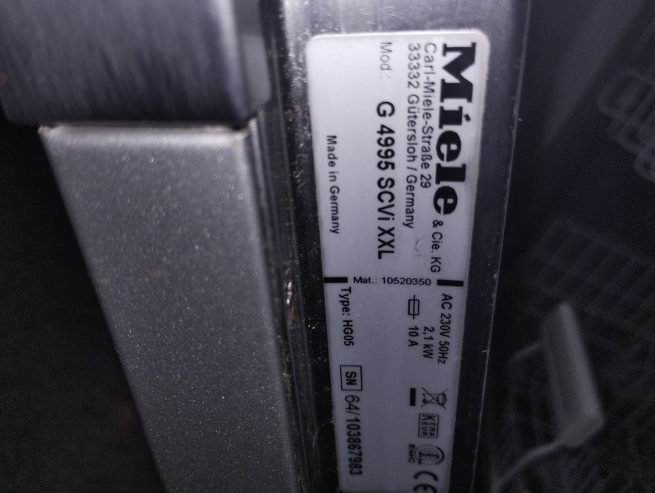 Съдомиялна Miele G4995 SCVI XXL Пълно вграждане