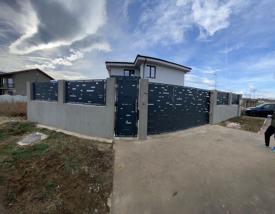Porți garduri tablă decupată debitată panouri gard