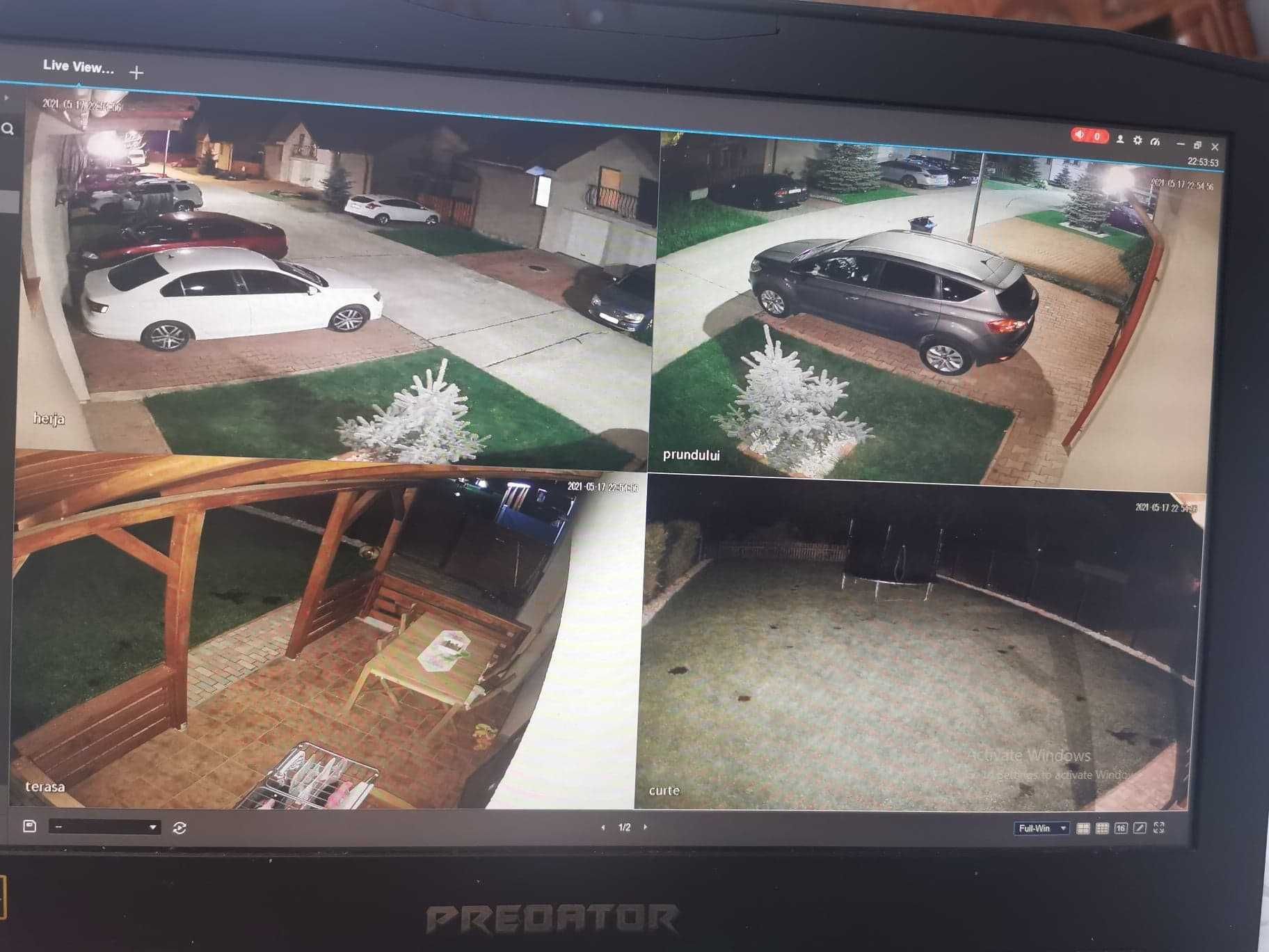 Sistem 4 8 camere supraveghere video Hikvision cu montaj in Zalau