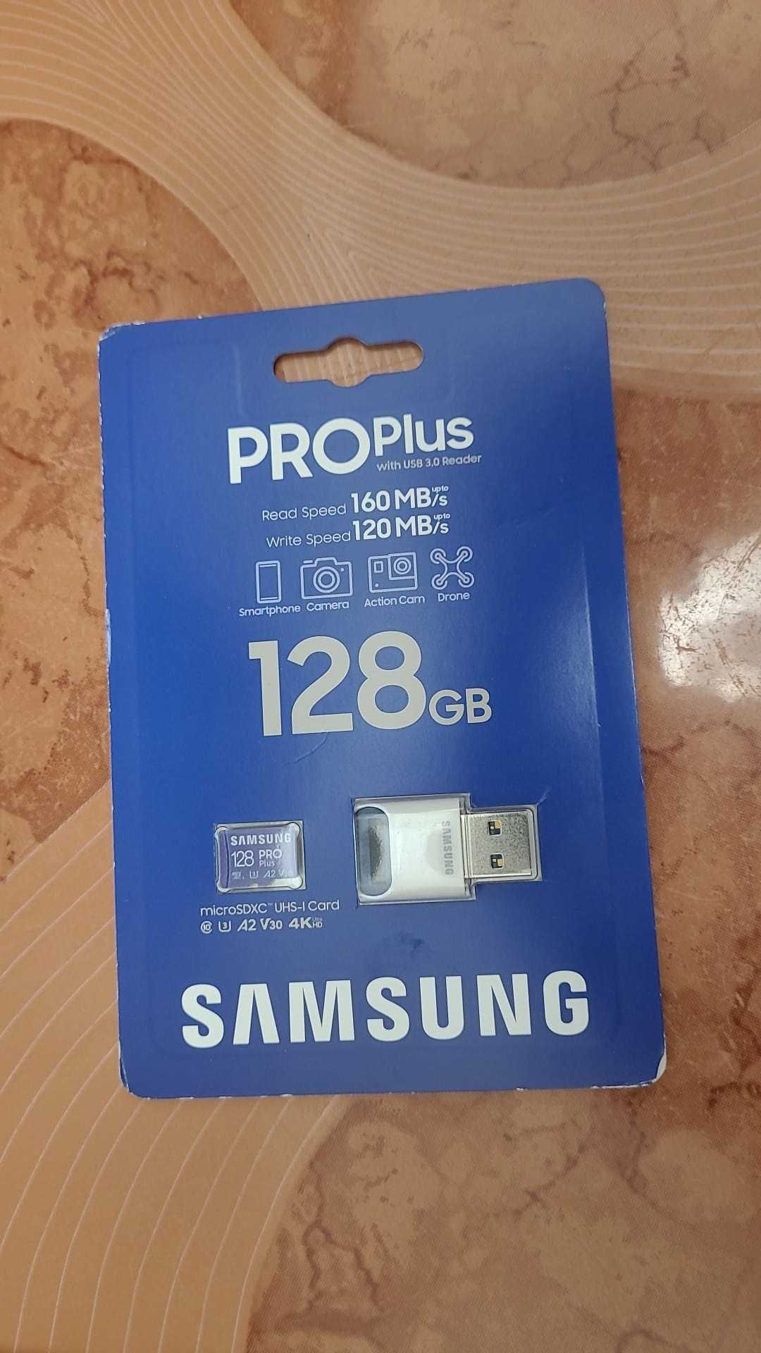 Card memorie  Samsung micro SD XC PRO Plus 128GB++ Adaptor