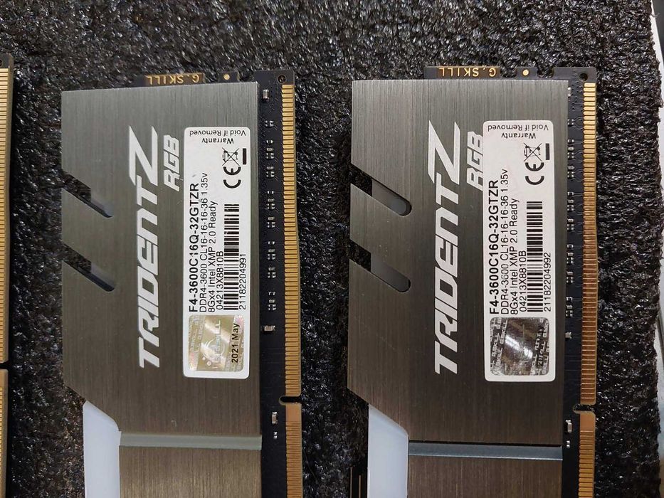 16GB DDR4 3600Mhz CL16 - G.Skill TridentZ RGB