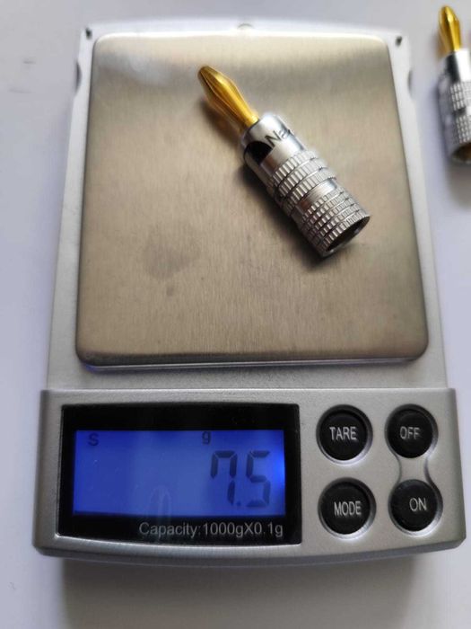 Conectori Nakamichi tip banana 4mm - 8 buc.