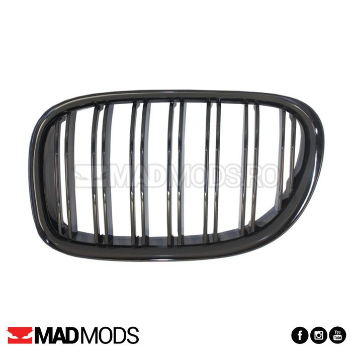 Set grile duble M BMW Seria 7 F01 F02 F03 F04 2008-2015, Negru Lucios