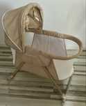 Patut balansoar pentru bebe, Kinderkraft, pliabil, bej
