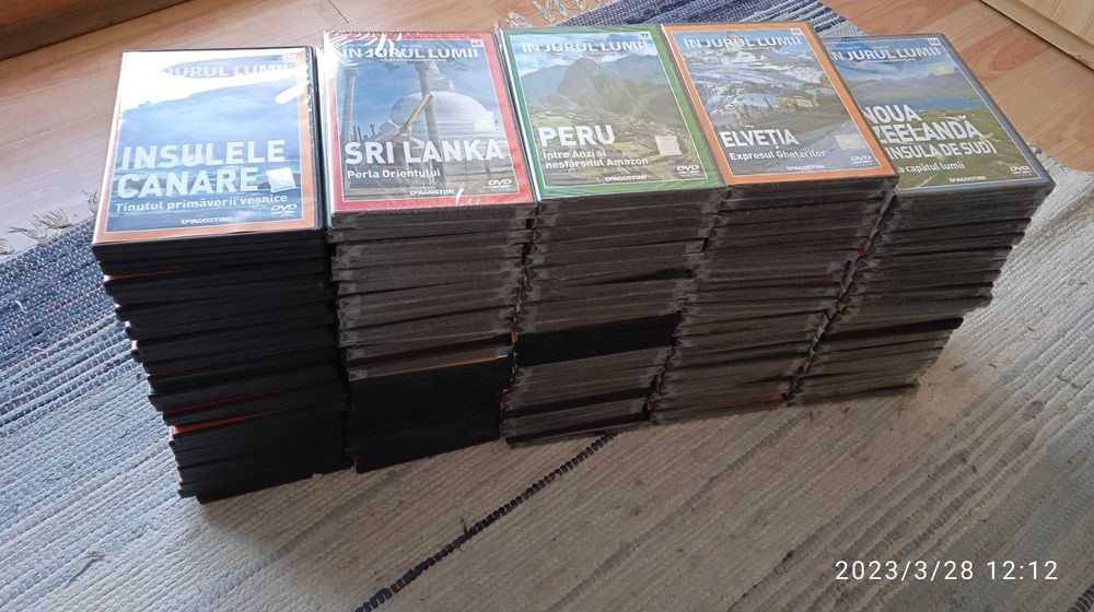 Colectia completa de dvd-uri "In jurul lumii" de la DeAgostini