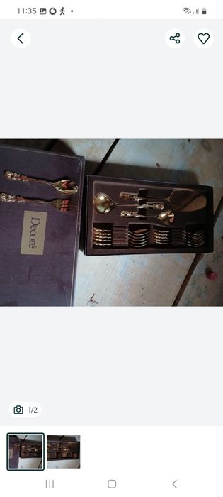 Set Vitange aurit in cutie originala