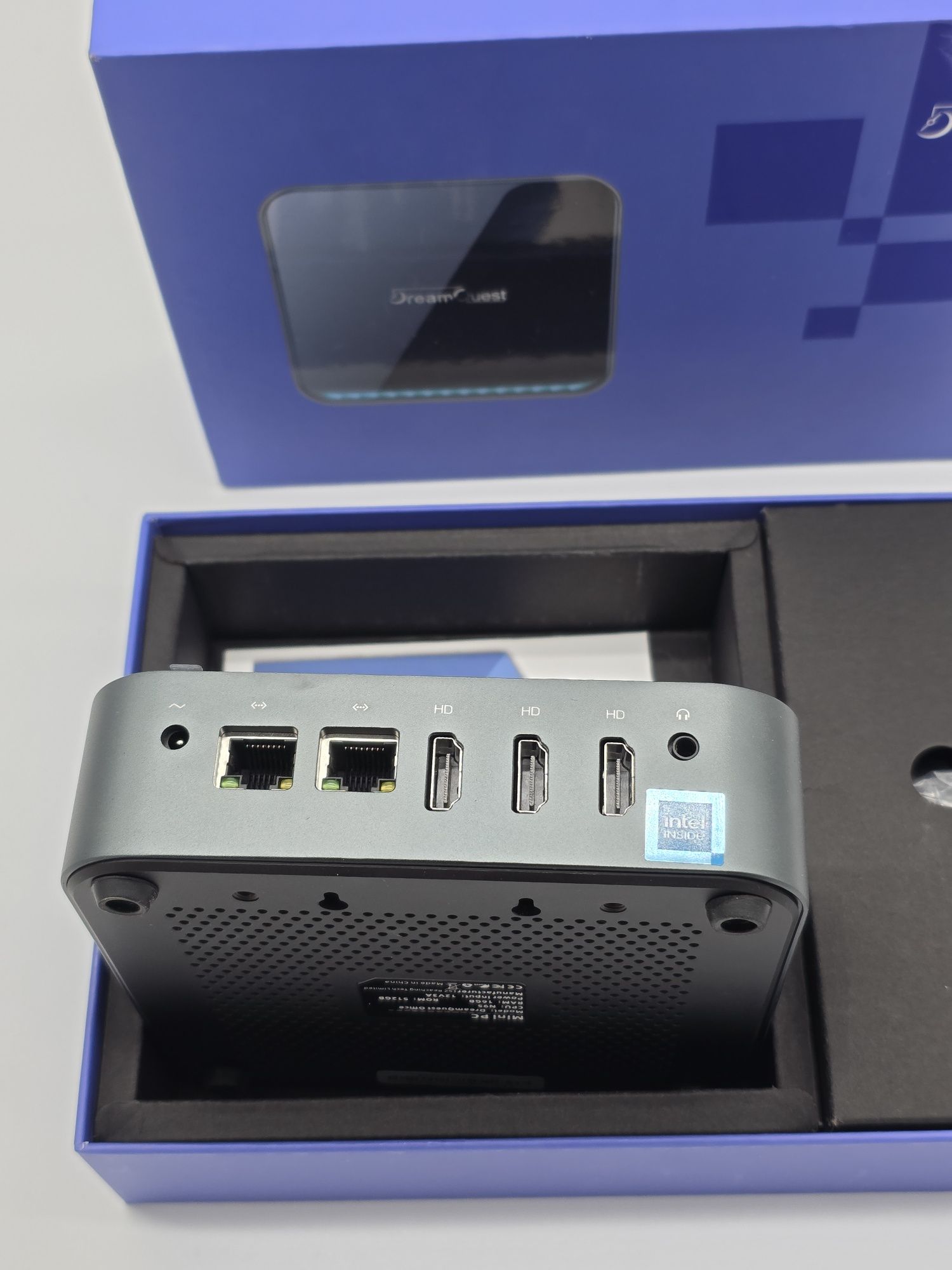Mini PC DreamQuest cu Windows 11 Pro, 16 GB RAM, 512 GB SSD M.2, Intel