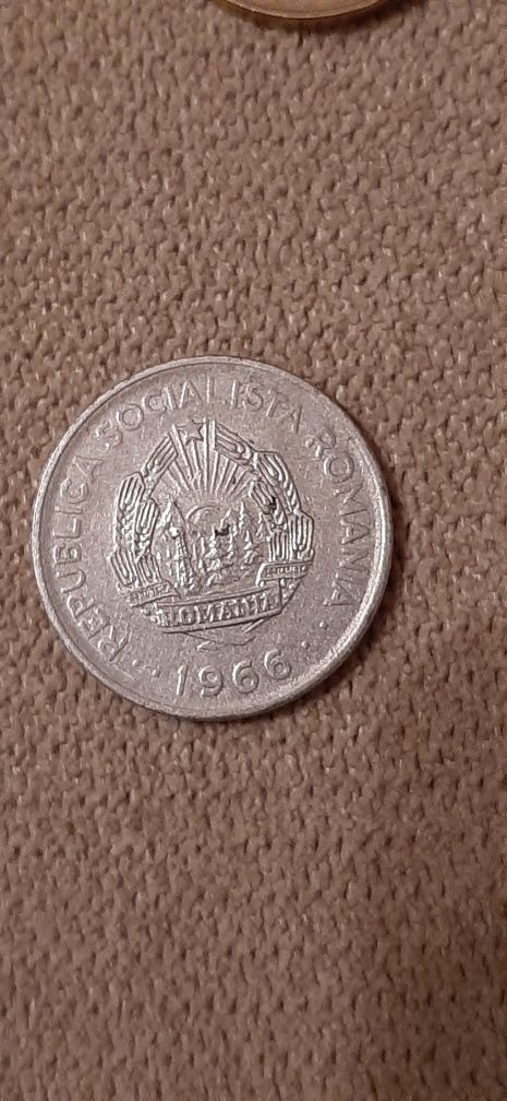 Moneda 1 LEU Republica Socialista Romania 1966