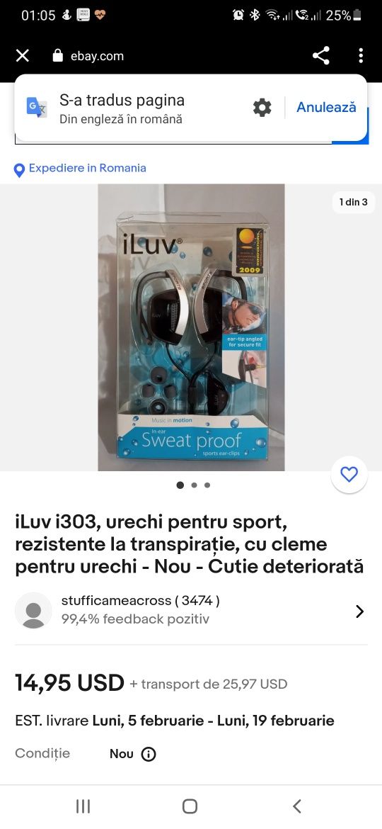 Caști sport iLuv i303