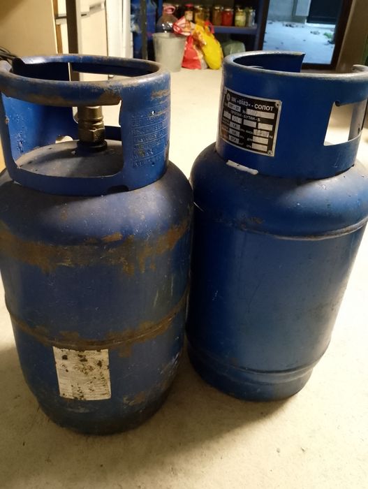 Газови бутилки, употребявани.