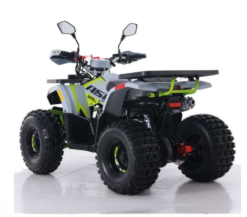 Atv Asix Hunter 125cc, roti 8 inch, 1+1 viteze, culoare gri/lime