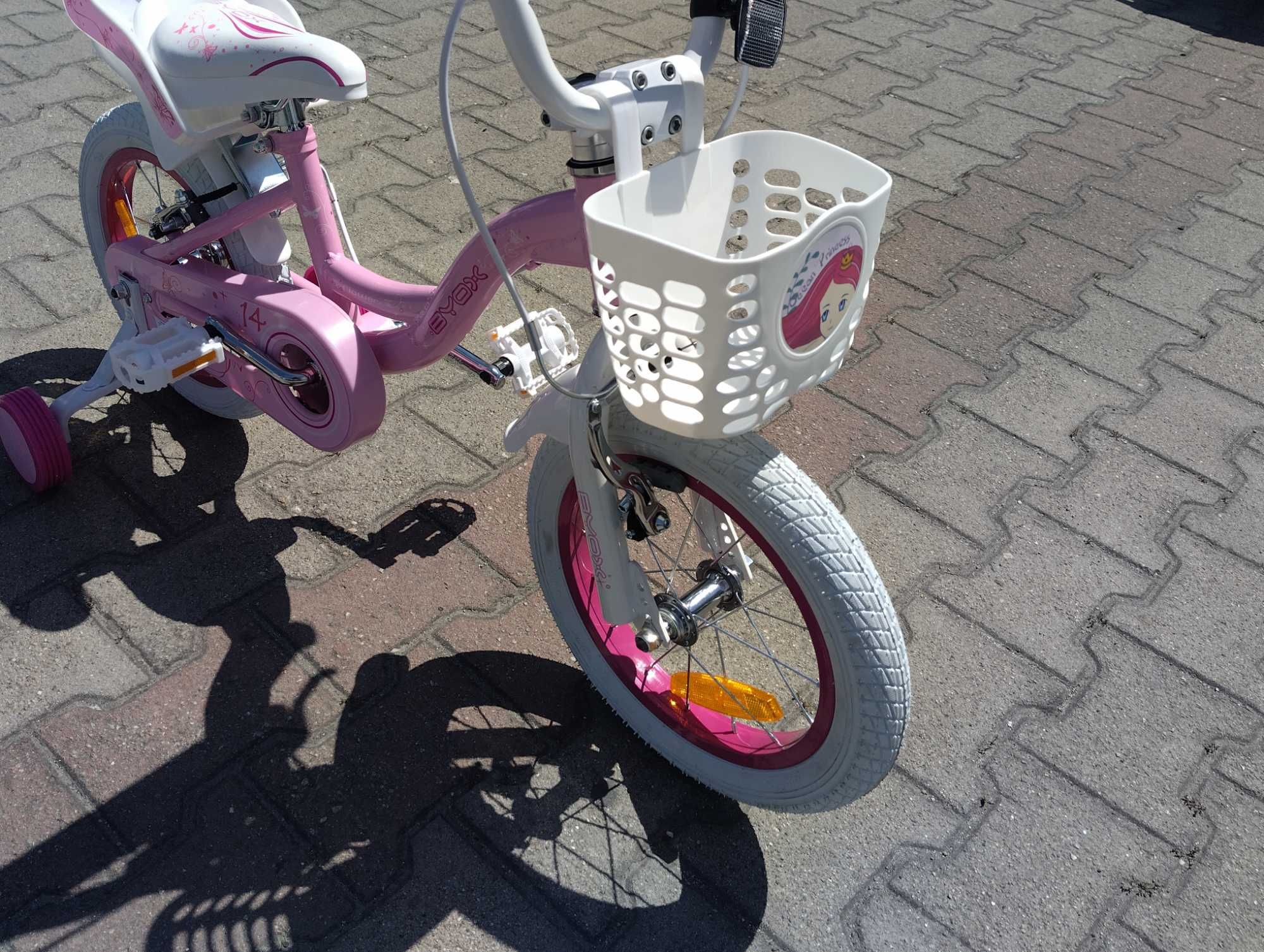 BYOX Велосипед 14" FLOWER pinky