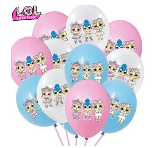 Set 10 baloane latex papusi LOL_mai multe modele disponibile