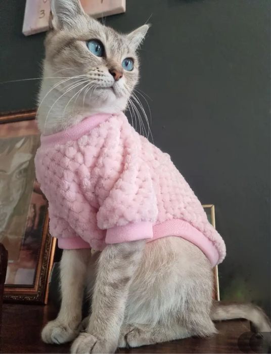 Bluza roz animale de companie caini pisici noua 25 cm