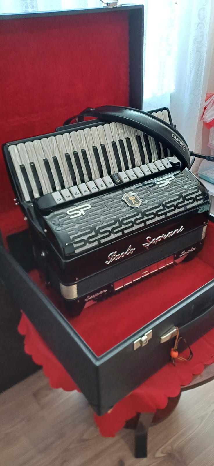 Acordeon 120 basi  Paolo Soprani ( Super Paolo ) raritate