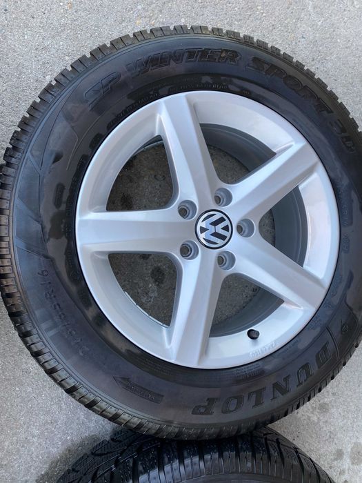 Jante originale VW (Volkswagen) pe 16 cu anvelope de iarna "ASPEN"