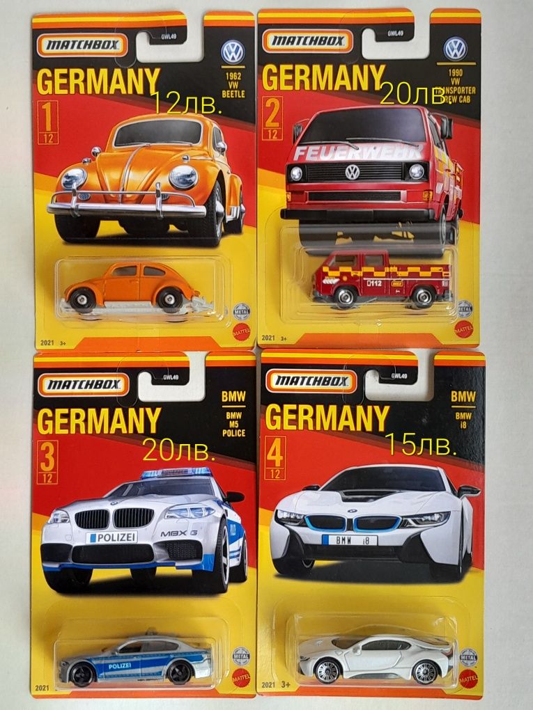 Matchbox Мачбокс Germany, France, Italy, UK