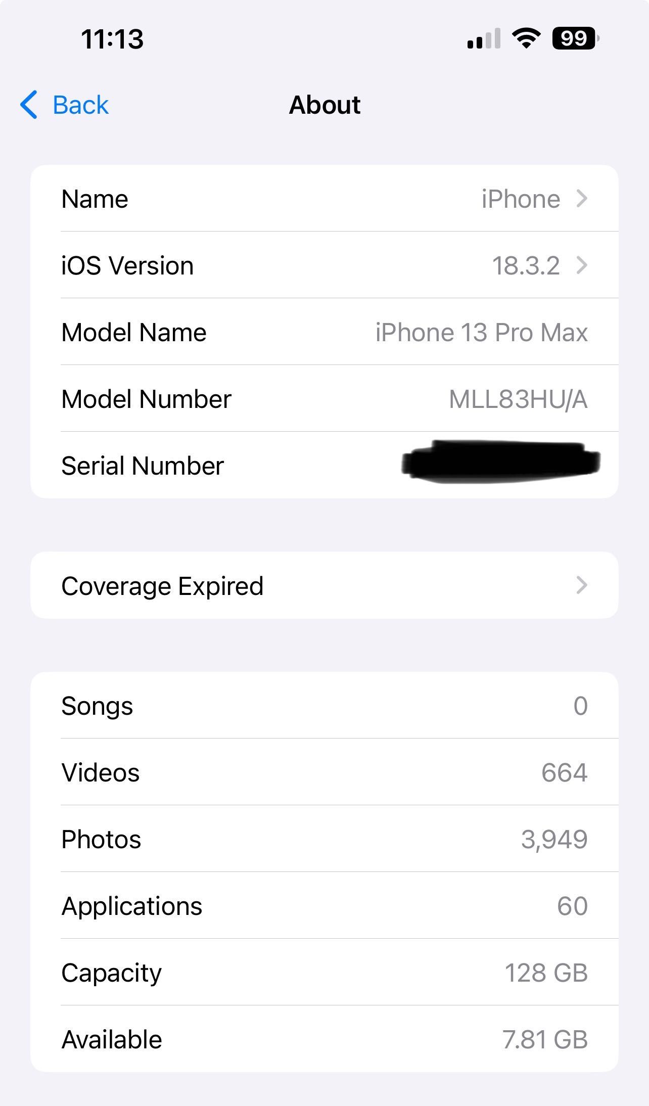 iPhone 13 Pro Max 128GB GOLD 86% Battery