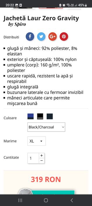 Jacheta spiro rezistenta la apa barbati