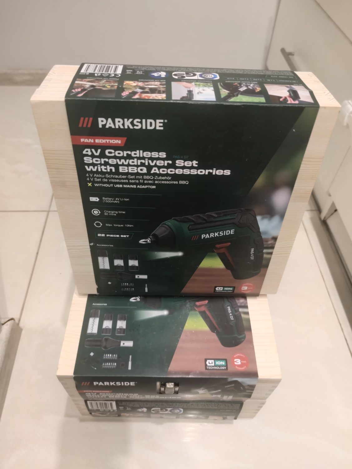 Комплект акумулаторни отвертки PARKSIDE® 4 V с 4 приставки барбекю