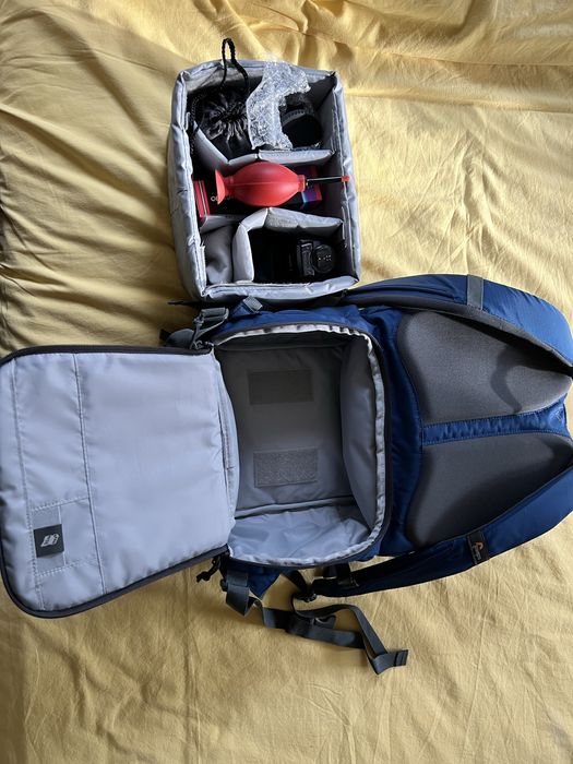 Светкавица Canon 420EX, раница Lowepro и аксесоари