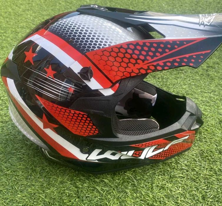 Мотокрос каска, коментар на цената  WULF M размер