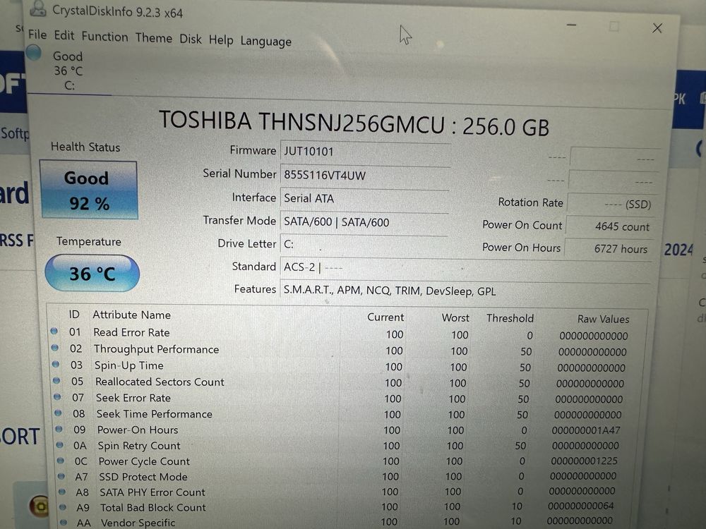 Laptop Toshiba Kira 10j 13,3" Touchscreen i7 2.4, 8gbRAM, SSD 256gb