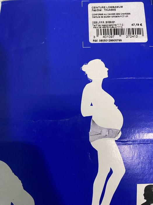 Gravide - Centura medicala lombara pentru o pozitie corecta.