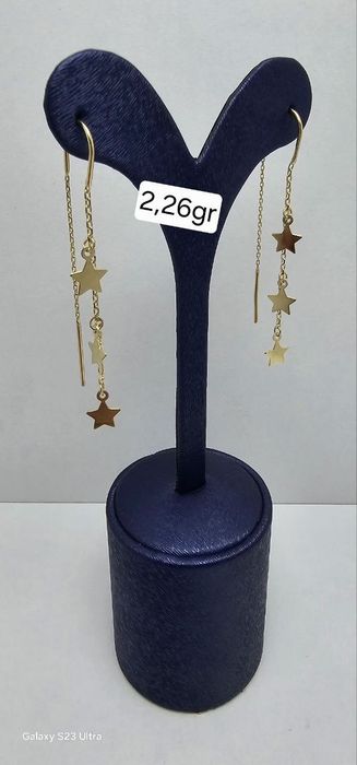 Cercei aur 14k ,Model superb