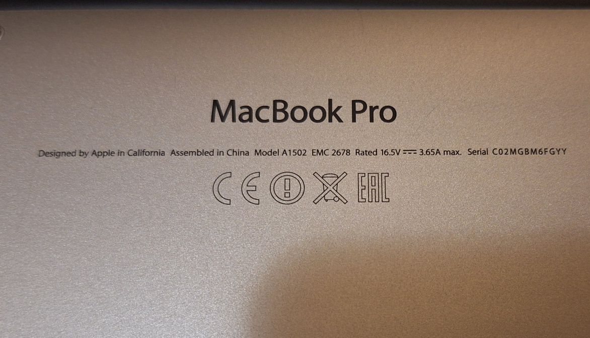 MacBook Pro Retina A1502