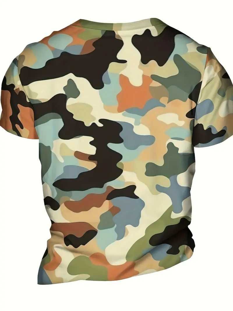 tricou sport poliester 100% marime m_L army camuflaj