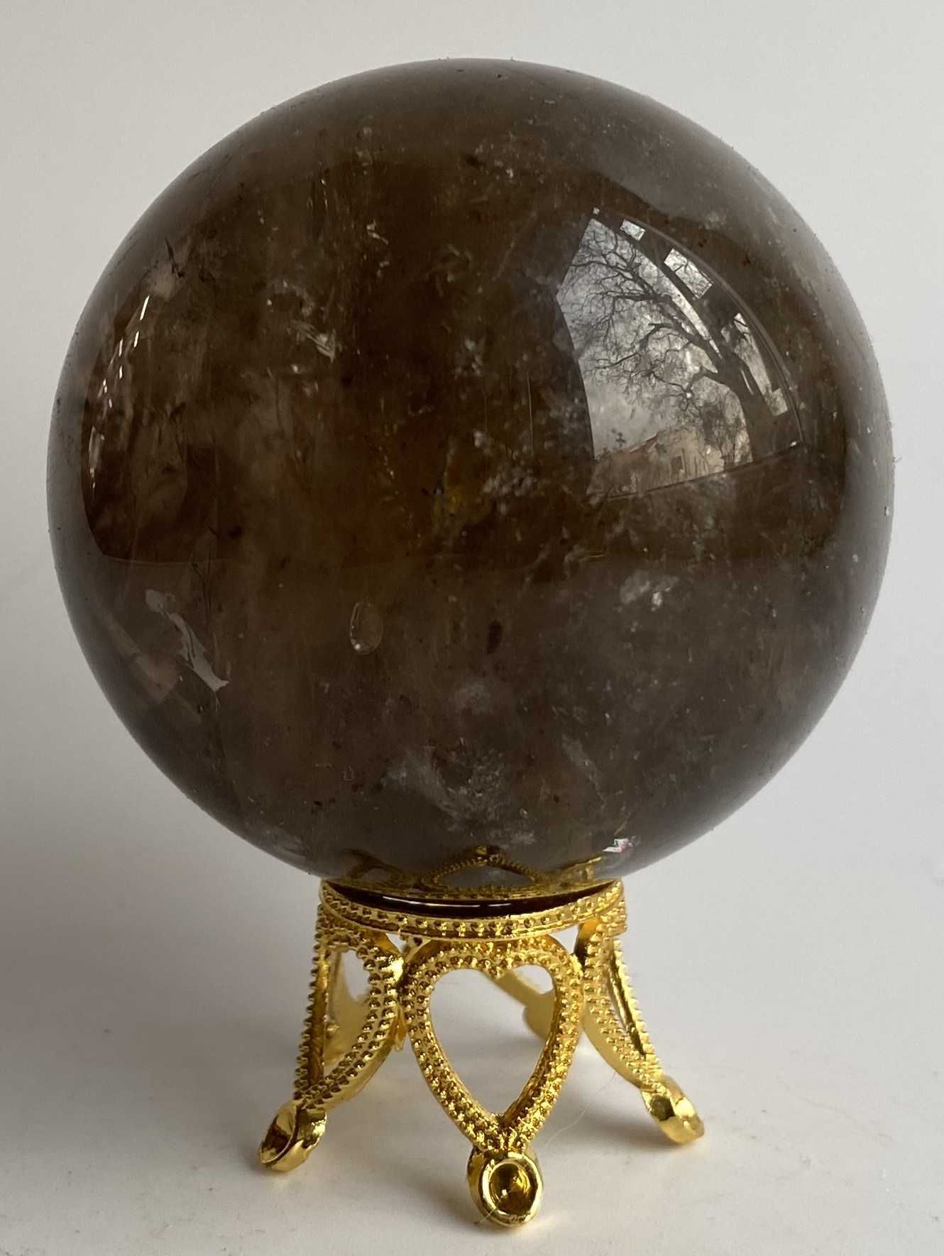 Cristale/Minerale - Cuart Fumuriu- sfera piatra semipretioasa