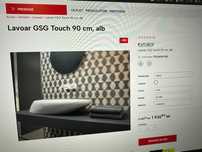 lavoar chiuveta pe blat ceramica alba GSG made in Italy
