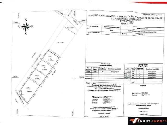 Direct proprietar vand parcela 700 mp Otopeni Odai