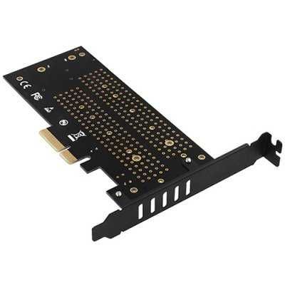 AXAGON PCEM2-D PCI-E 3.0 4x - Dual M.2 SSD (NVMe + SATA)