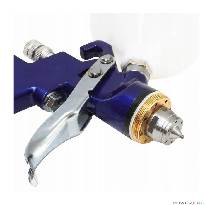Pistol pentru vopsit H827P 1.4 mm, capacitate rezervor 600 ml, Verke