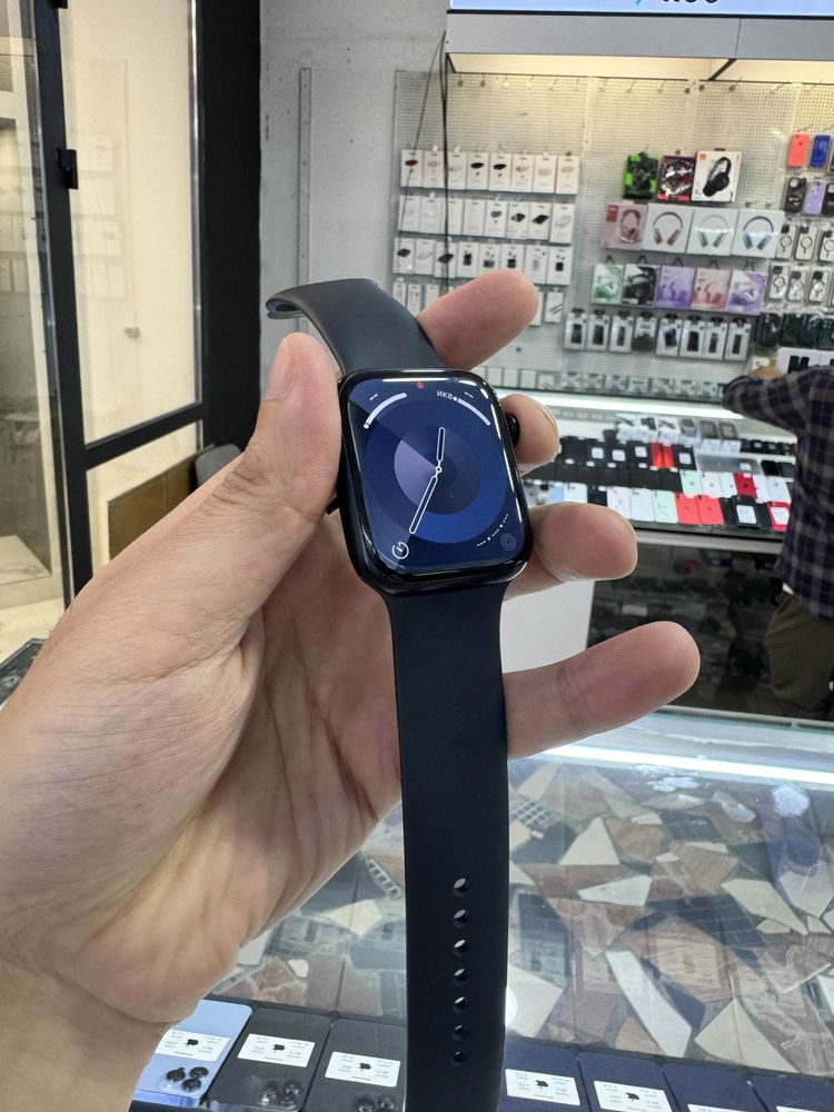 Apple watch 8/45 black 100%